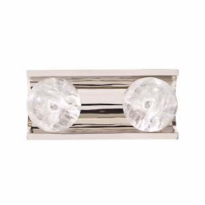 Cyrstal Cabinet Pull Aurora Double in Clear Quartz