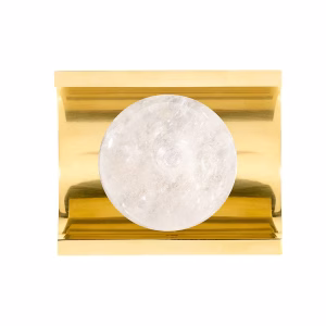 Aurora Single Clear Quartz Crystal Cabinet Knob