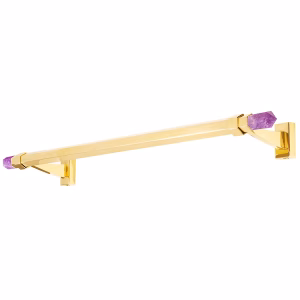 Metal and Crystal Towel Bar
