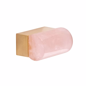 Ilona XS Rose Quartz Crystal Cabinet Knob