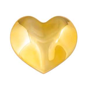 Kora Heart Wall Sconce in Polished Brass