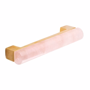 Ilona Medium Rose Quartz Crystal Cabinet Pull