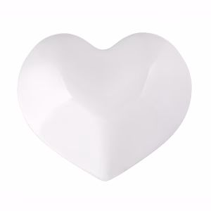 Kora Heart Wall Sconce in Polished White